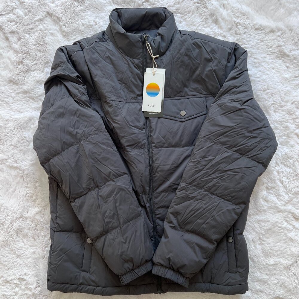 Vuori Men's Meysan Down Jacket in Balsam Size L NWT